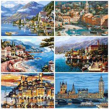 AZQSD Unframe DIY Adult Paint By Numbers Landscape Home Decoration Coloring By Numbers Town On Canvas Handpainted Gift
AZQSD Unframe DIY Adult Paint By Numbers Landscape Home Decoration Coloring By Numbers Town On Canvas Handpainted Gift