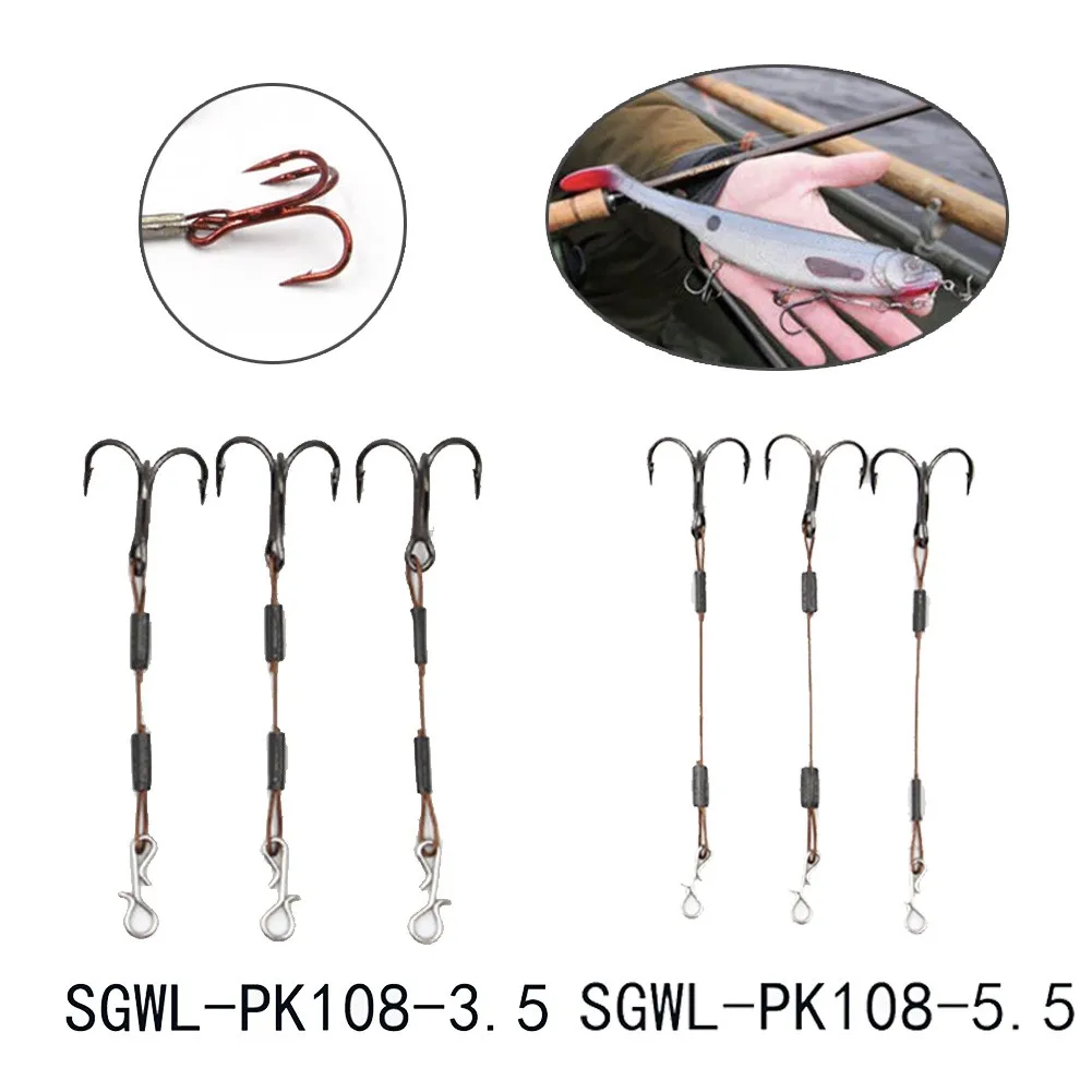 3pcs 3.5/5.5cm Fishing Hook Pike Perch Bass Predator Lure Stingers Treble Stainless Steel Hooks Fishing Accessories
3pcs 3.5/5.5cm Fishing Hook Pike Perch Bass Predator Lure Stingers Treble Stainless Steel Hooks Fishing Accessories