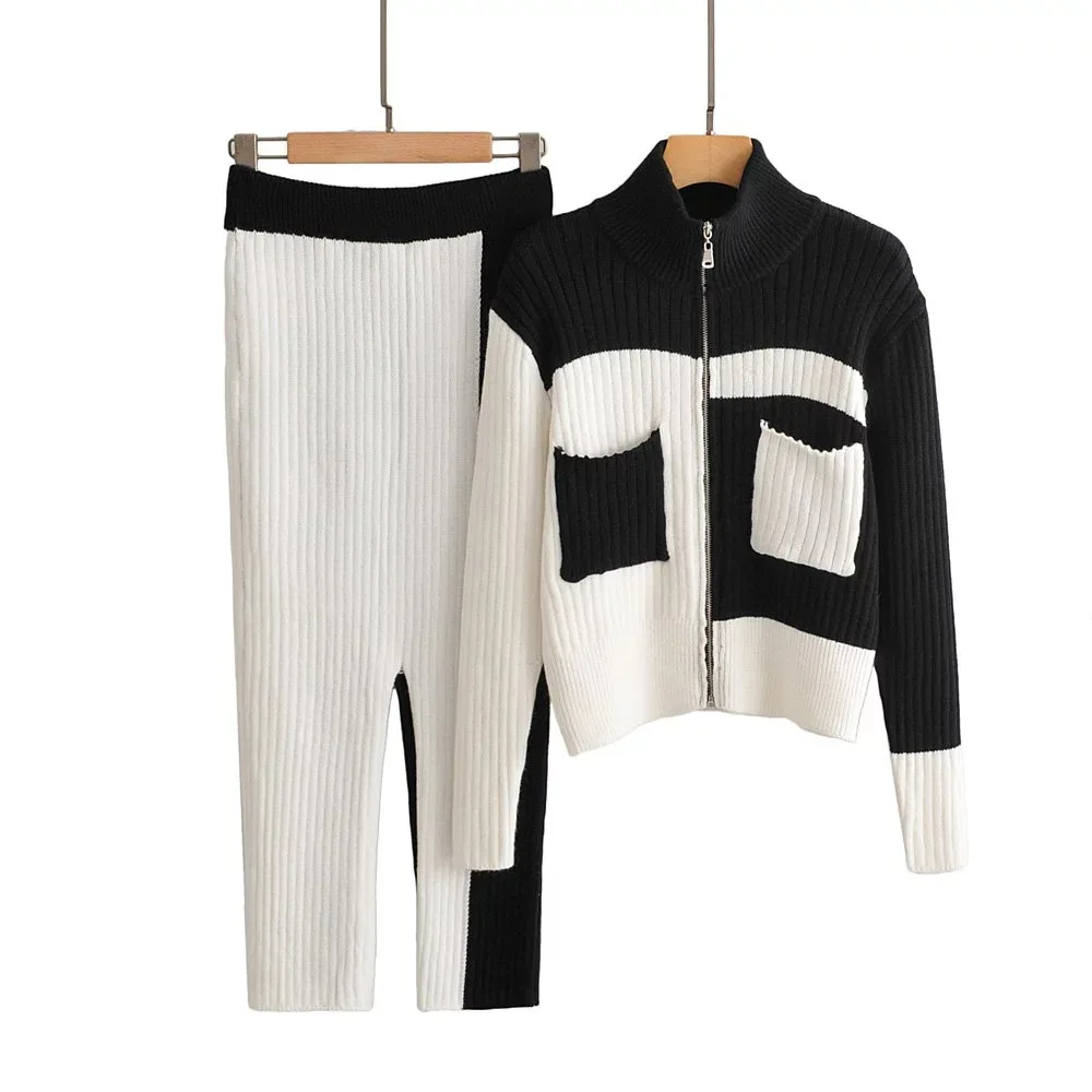 Cjfn-1882 WOMEN'S Dress New Products Zipper Mixed Colors Knitted Jacket + Mixed Colors Knitted Skirt Set
Cjfn-1882 WOMEN'S Dress New Products Zipper Mixed Colors Knitted Jacket + Mixed Colors Knitted Skirt Set
