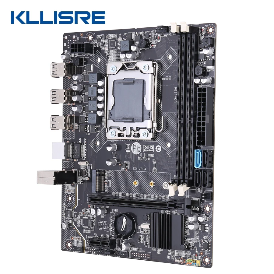 Материнская плата Kllisre X79 LGA1356 с поддержкой серверной памяти REG ECC и процессора xeon