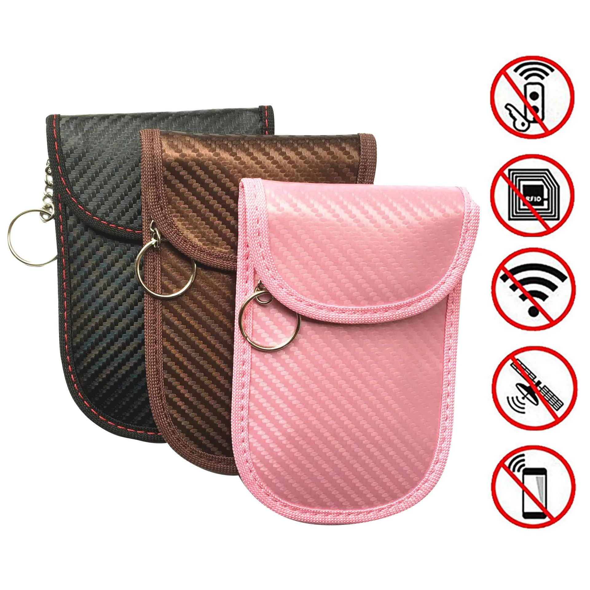 1pc 3 Colors Auto Portable Large Capacity Signal Blocking Bag Anti-degassing Car Key Signal Blocker Case for Privacy Protection
1pc 3 Colors Auto Portable Large Capacity Signal Blocking Bag Anti-degassing Car Key Signal Blocker Case for Privacy Protection