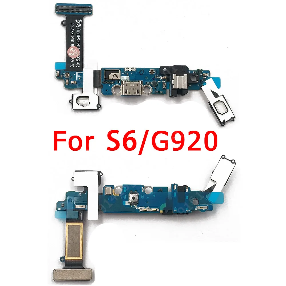Оригинальная зарядная Плата USB для Samsung Galaxy S6 G920F порт зарядки печатная плата