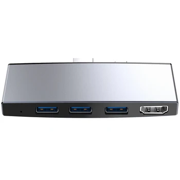 with Integrated 3-Port USB 3.0 (5Gps) + 4K HDMI + SD/TF (Micro-SD) Memory Card Solt Combo Adapter for Surface Pro 4/5/6
with Integrated 3-Port USB 3.0 (5Gps) + 4K HDMI + SD/TF (Micro-SD) Memory Card Solt Combo Adapter for Surface Pro 4/5/6