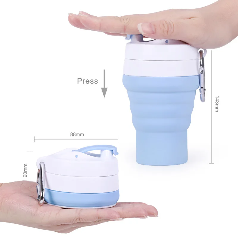 Retractable Portable Travel Cup Creative Multi-function Silicone Folding Coffee Cup
Retractable Portable Travel Cup Creative Multi-function Silicone Folding Coffee Cup