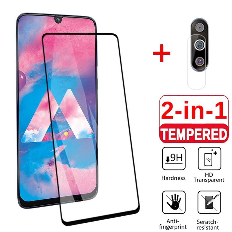 2в1 Закаленное стекло пленка для объектива камеры Samsung Galaxy M30 M30s M20 M10 Защитное