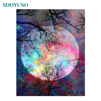 SDOYUNO acrylic Digital Painting By Numbers Landscape Colourful Moon 60X75cm pictures by numbers DIY Frameless On Canvas
SDOYUNO acrylic Digital Painting By Numbers Landscape Colourful Moon 60X75cm pictures by numbers DIY Frameless On Canvas