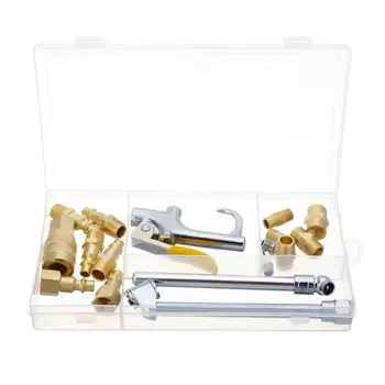 17PCS High Performance Copper 1/4'' NPT Quick Coupler Connector For Compressor Tools Set Fitting Pneumatic Tool Part USA Style
17PCS High Performance Copper 1/4'' NPT Quick Coupler Connector For Compressor Tools Set Fitting Pneumatic Tool Part USA Style