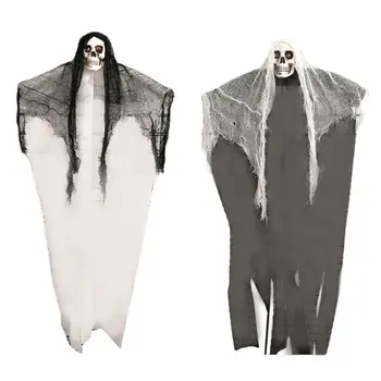 100x50cm Halloween Decoration Accessory Horrible Hanging Skull Ghost with Cape Party Haunted House Bar Ornament Photo Props
100x50cm Halloween Decoration Accessory Horrible Hanging Skull Ghost with Cape Party Haunted House Bar Ornament Photo Props