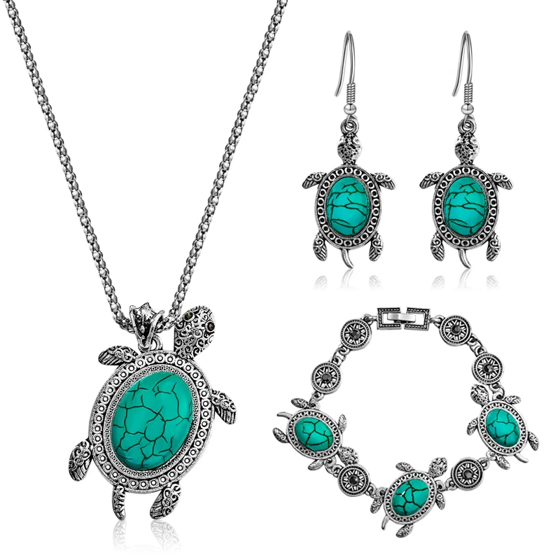 MISANANRYNE Vintage Turtle Shape Bracelet Necklace Earrings Set For Women Wedding Jewelry Accessories Animal Jewelry Sets Gift
MISANANRYNE Vintage Turtle Shape Bracelet Necklace Earrings Set For Women Wedding Jewelry Accessories Animal Jewelry Sets Gift