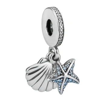 Xiaojing 925 Sterling Silver Summer Sea Shells and Starfish Beads Charms Fit Original Pandora Bracelet Jewelry Gift for Women
Xiaojing 925 Sterling Silver Summer Sea Shells and Starfish Beads Charms Fit Original Pandora Bracelet Jewelry Gift for Women