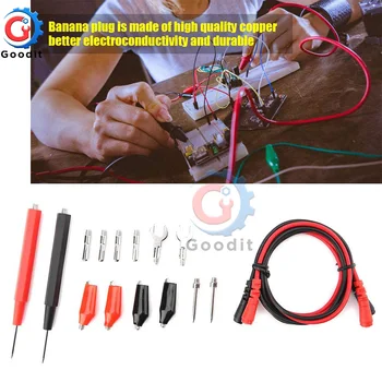 P1500 Test Leads Kit for Digital Multimeter Test Lead Alligator Clip U-Type Needle Probe Banana Plug Replaceable Test Wire Probe
P1500 Test Leads Kit for Digital Multimeter Test Lead Alligator Clip U-Type Needle Probe Banana Plug Replaceable Test Wire Probe