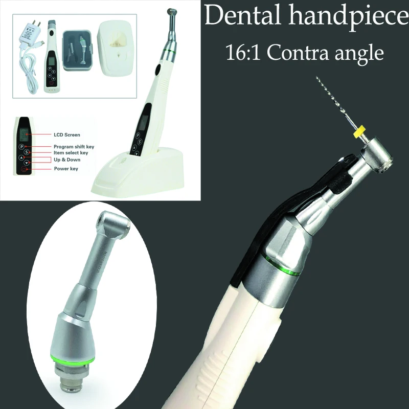 Dentistry Whitening Tooth Dental 16:1 Reduction Contra Angle Head for Turbine Handpieces Fit Endo Files Dental Instrument
Dentistry Whitening Tooth Dental 16:1 Reduction Contra Angle Head for Turbine Handpieces Fit Endo Files Dental Instrument