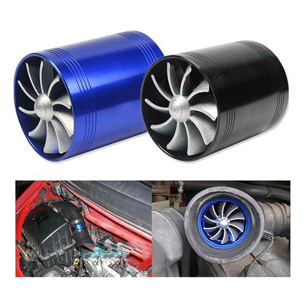 Turbocharger Twin Fan Gas Fuel Saver Turbo 2.5-2.9inch Easy installation Turbocharger Twin Fan Gas Fuel Saver Turbo 2.5-2.9inch Easy installation