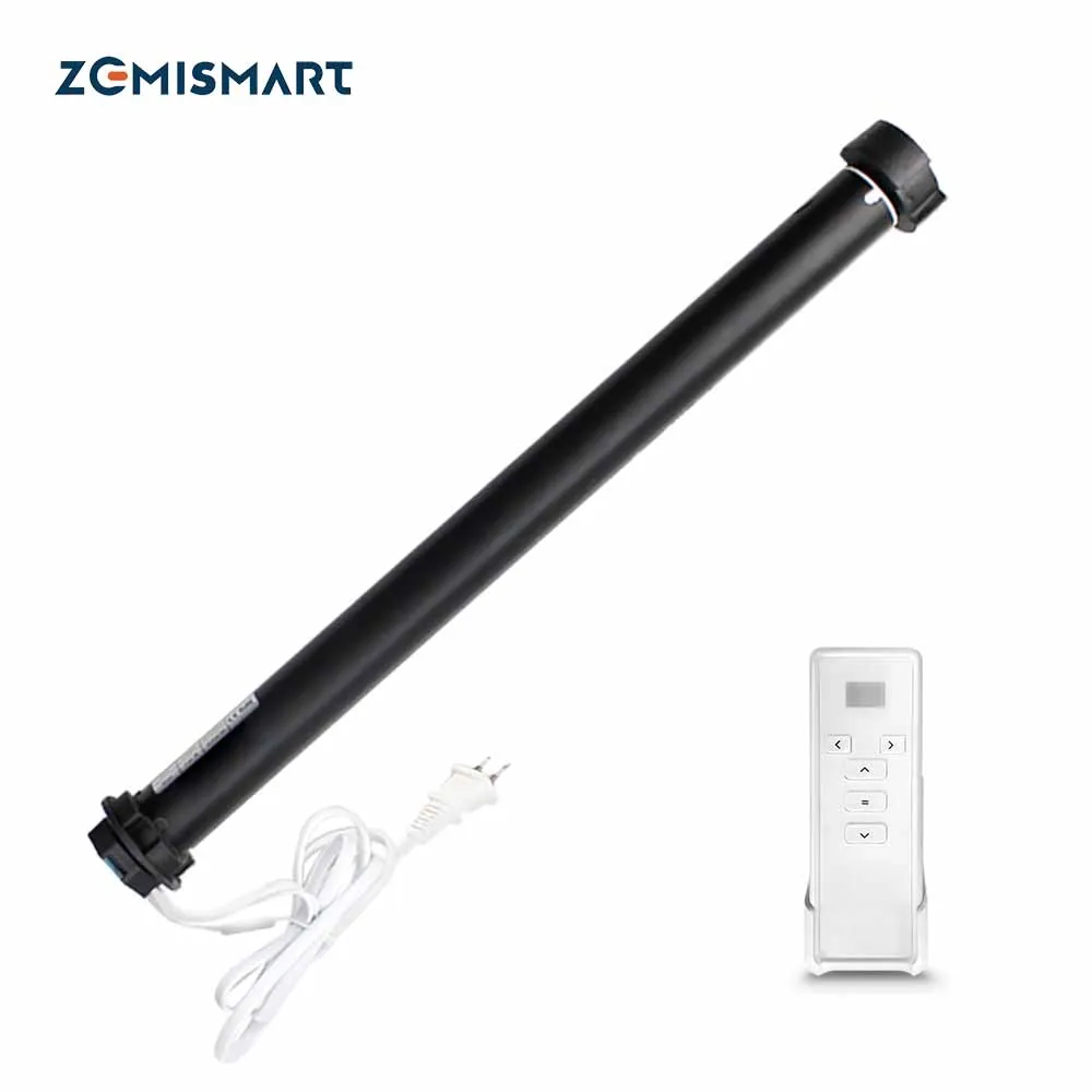 Роликовый двигатель Zemismart с Wi Fi для трубки 37 мм Smart Life Alexa Google Home поддержкой