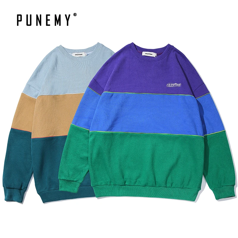 Men Sweaters Patchwork Block Color Vintage Designer Sweater Harajuku Hip Hop Streetwear Autumn Korea Pop Casual Man's Sweaters
Men Sweaters Patchwork Block Color Vintage Designer Sweater Harajuku Hip Hop Streetwear Autumn Korea Pop Casual Man's Sweaters