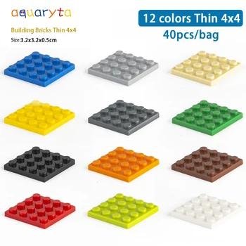 Aquaryta 40pcs Thin 4x4 Building Block Pixel Building blocks DIY Bricks for Logo Educational Toys Multicolor Gift for Children
Aquaryta 40pcs Thin 4x4 Building Block Pixel Building blocks DIY Bricks for Logo Educational Toys Multicolor Gift for Children