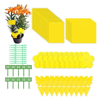 80 Pack Yellow Sticky Traps, Dual-Sided Fly Paper Stickers for Flying Plant Insect on the Balcony Garden
80 Pack Yellow Sticky Traps, Dual-Sided Fly Paper Stickers for Flying Plant Insect on the Balcony Garden