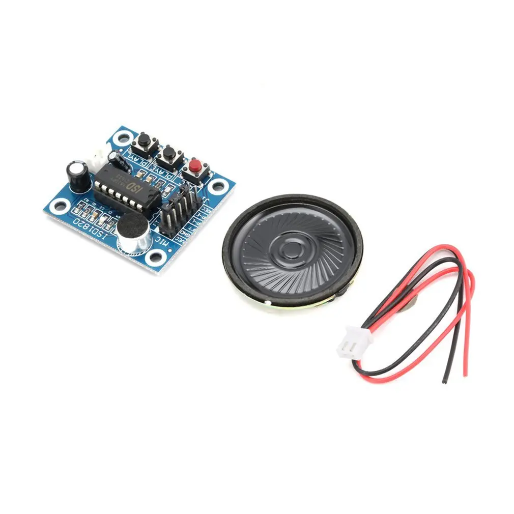 

ISD1820 10s Mic Voice Sound Playback Board Recording Recorder Module Kit Microphone Audio Speaker Loudspeaker for Arduino
