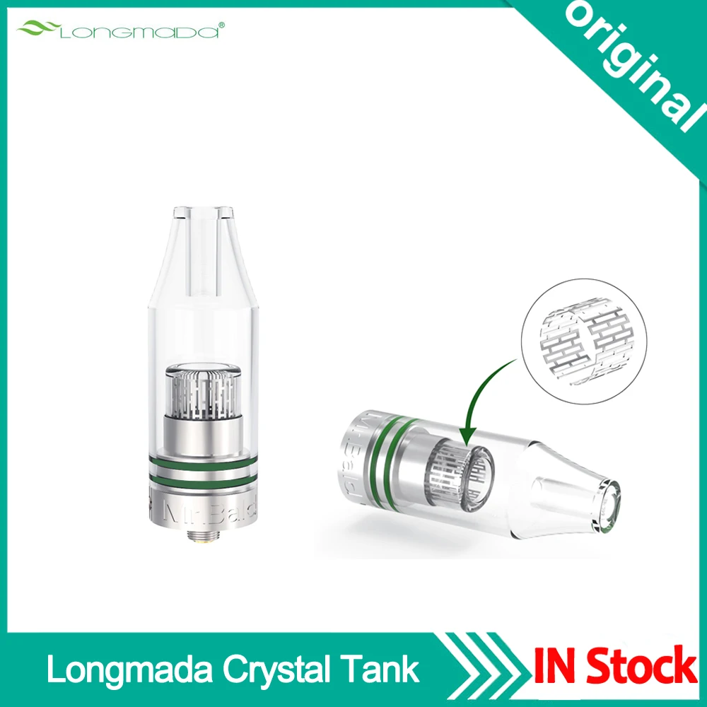 Original Longmada Crystal Atomizer Tank Fence Heating System Wax Oil Quartz Chamber Tank For 510 Thread Glass Vaporizer
Original Longmada Crystal Atomizer Tank Fence Heating System Wax Oil Quartz Chamber Tank For 510 Thread Glass Vaporizer