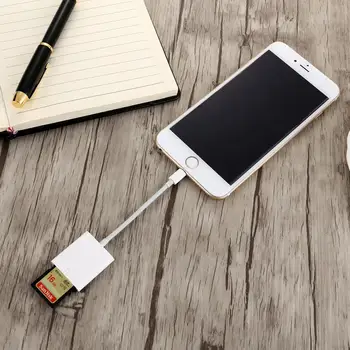 OTG SD Card Reader for lightning iPad Memory Cards Reader Adapter Digital Camera Reader Adapter Cable for iPhone 5/6/7 White
OTG SD Card Reader for lightning iPad Memory Cards Reader Adapter Digital Camera Reader Adapter Cable for iPhone 5/6/7 White