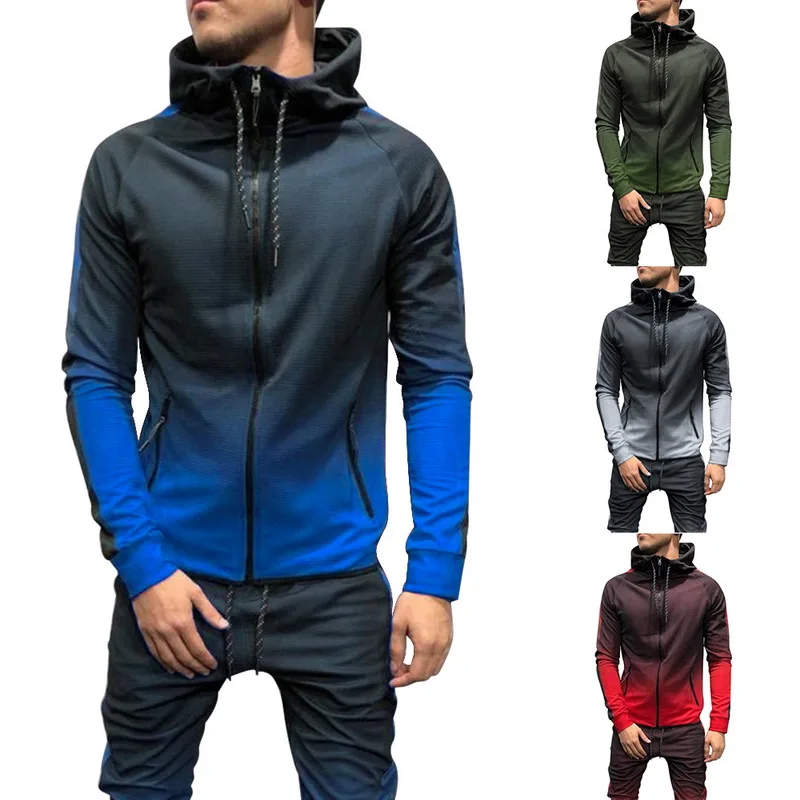 2020 Autumn Casual Men Tracksuit Sets Fashion 3DGradient Sweatsuit Hoodies Sweatpants Slim Joggers Gym Pants Suit Man
2020 Autumn Casual Men Tracksuit Sets Fashion 3DGradient Sweatsuit Hoodies Sweatpants Slim Joggers Gym Pants Suit Man