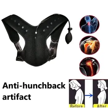 Adjustable Back Shoulder Support Belt Clavicle Spine Lumbar Posture Corrector Hunchback Sitting Brace Inflatable Correction Belt
Adjustable Back Shoulder Support Belt Clavicle Spine Lumbar Posture Corrector Hunchback Sitting Brace Inflatable Correction Belt