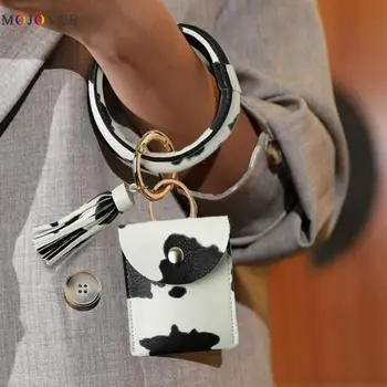 Fashion Bracelet Keychain Card Bags for Women 2020 Zebra Cow Pattern PU Leather Tassel Wallet Wristlet Purse Card Key Pouch
Fashion Bracelet Keychain Card Bags for Women 2020 Zebra Cow Pattern PU Leather Tassel Wallet Wristlet Purse Card Key Pouch