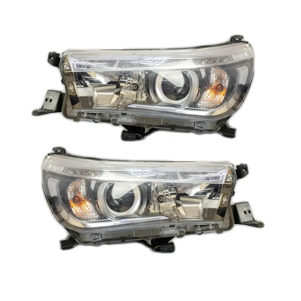 1 пара светодиодный светильник OEM для Toyota Hilux Pickup Revo Sr5 M70 M80 DRL 2015 2016 2017 2018 2019 2020|Фара