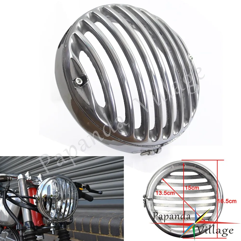Papanda мотоцикл хром 5 75 "фара гриль крышка протектор для Harley Sportster XL833 XL1200 2004 2014