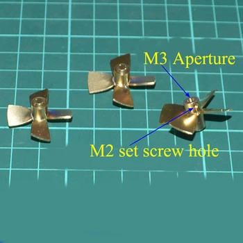 RC Boat Model Accessories Brass Props Diameter 26mm 28mm Metal Propeller Four Blade Side Push Paddle Aperture M3 DIY Spare Parts
RC Boat Model Accessories Brass Props Diameter 26mm 28mm Metal Propeller Four Blade Side Push Paddle Aperture M3 DIY Spare Parts