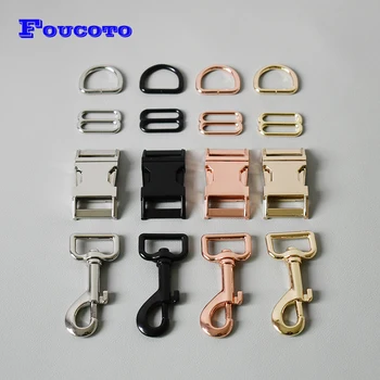 10 sets metal buckle+adjust buckle+D ring+metal dog clasp/set environmental accessory for 25mm webbing DIY dog accessories 
10 sets metal buckle+adjust buckle+D ring+metal dog clasp/set environmental accessory for 25mm webbing DIY dog accessories