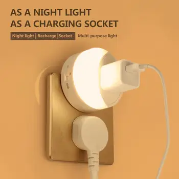 Plug in Night Light Soft Multi-purpose LED Night Light with 3 Lighting Modes Home Bedside Bathroom Decoration Lamp
Plug in Night Light Soft Multi-purpose LED Night Light with 3 Lighting Modes Home Bedside Bathroom Decoration Lamp