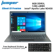 Nouveau cavalier EZbook X3 ordinateur portable haut de gamme IPS affichage mince corps en métal ordinateur portable Intel N3450 8GB 128GB eMMC 2.4G/5G WiFi Win10(China)