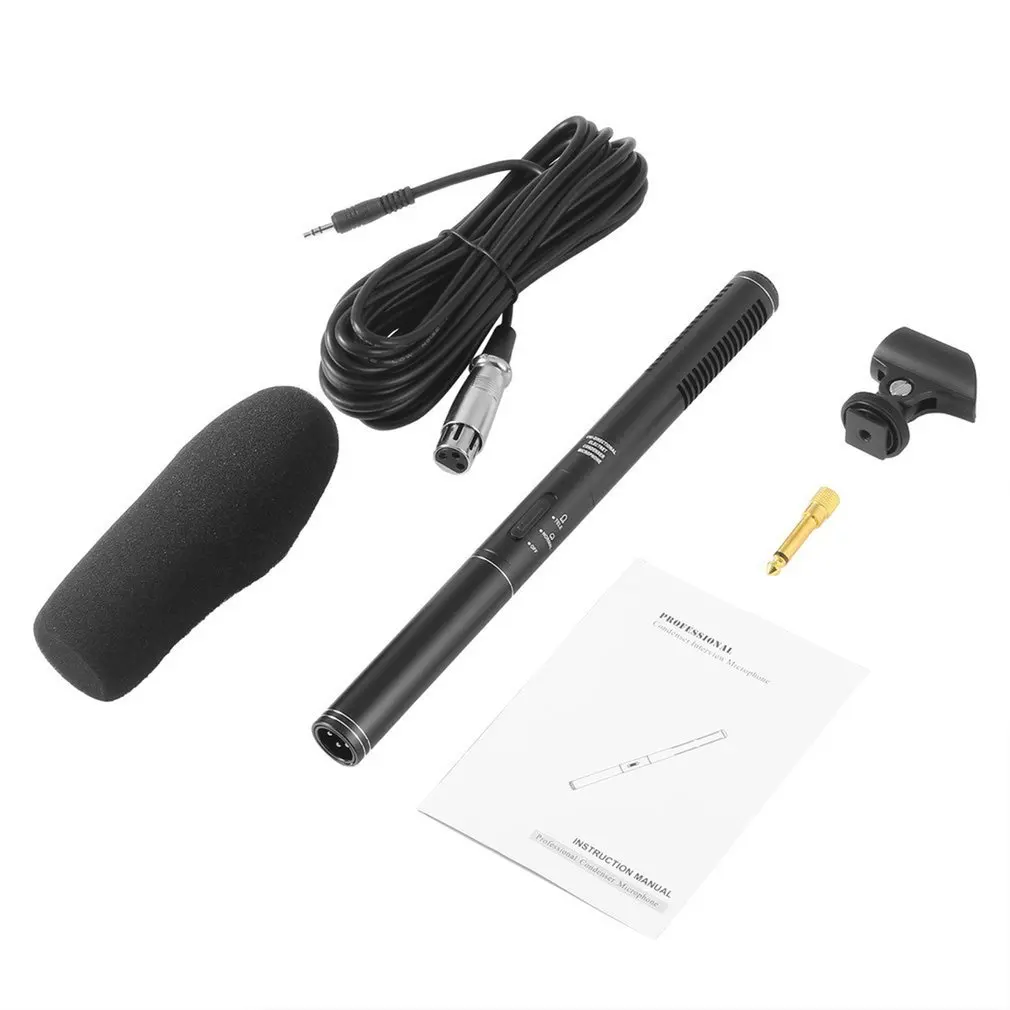 Professional High Sensitivity Vioce Recording Broadcast Stereo Condenser Interview Uni-Ultra-Directional Microphone
Professional High Sensitivity Vioce Recording Broadcast Stereo Condenser Interview Uni-Ultra-Directional Microphone