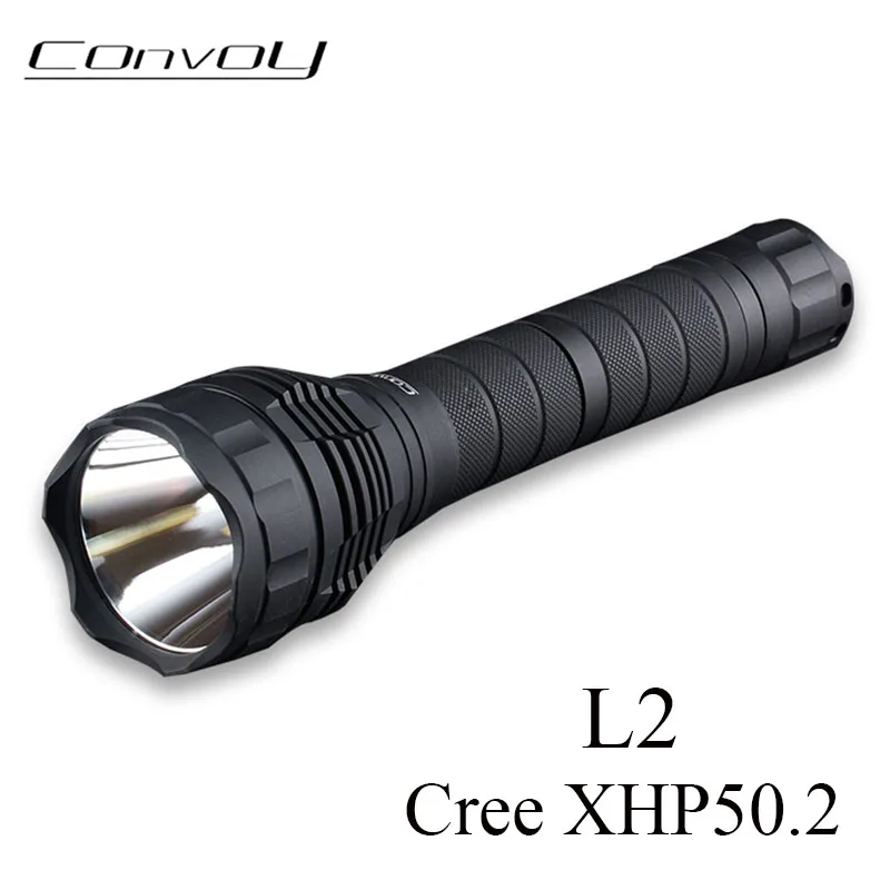 Convoy L2 with Cree XHP50.2 LED Flashlight Linterna LED 2400lm Torch Need 2pcs 26650 Flash Light Camp Lanterna Work Light Lamp
Convoy L2 with Cree XHP50.2 LED Flashlight Linterna LED 2400lm Torch Need 2pcs 26650 Flash Light Camp Lanterna Work Light Lamp