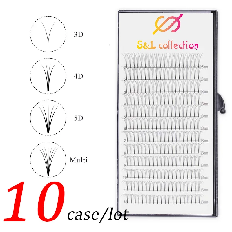 10 case/lot 3D/4D/6D 0.05 C Curl Premade Volume Wide fans Short Stem Russian Volume Professional Eyelash Extensions Faux Mink
10 case/lot 3D/4D/6D 0.05 C Curl Premade Volume Wide fans Short Stem Russian Volume Professional Eyelash Extensions Faux Mink