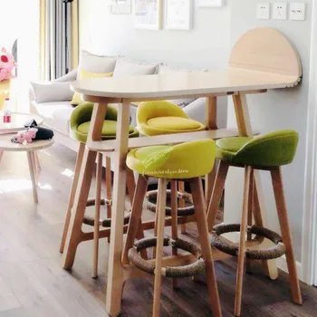 B High /short Bar Stool Solid Wood Bar Modern Minimalist Bar Chair High Bar Stool Front Back Stool Formal Dinning Chairs
B High /short Bar Stool Solid Wood Bar Modern Minimalist Bar Chair High Bar Stool Front Back Stool Formal Dinning Chairs