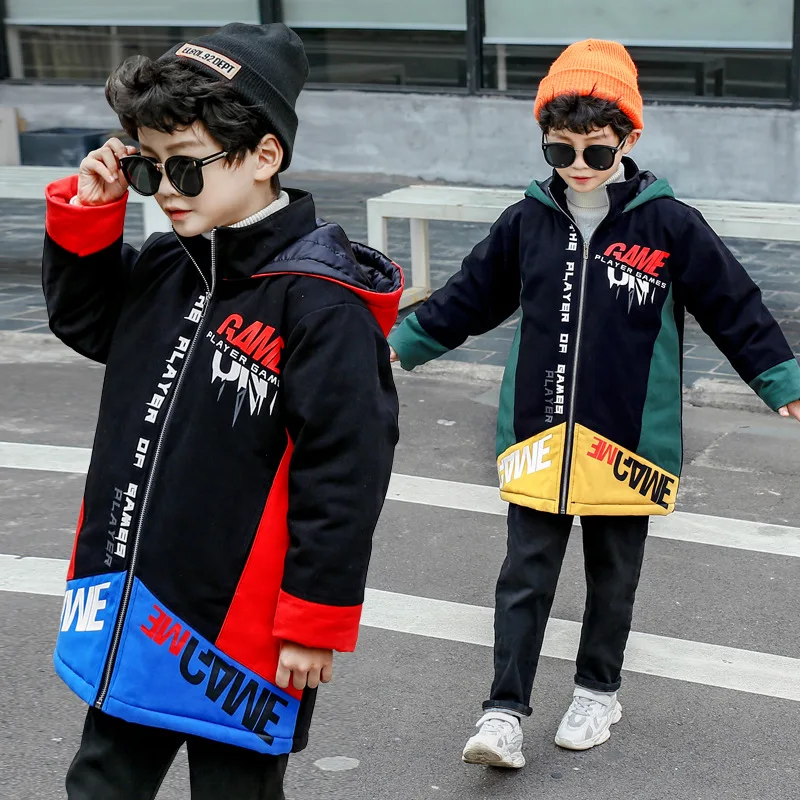 2019 Children outerwear baby boys cotton hooded coats winter jacket for boy children's winter clothing boys Down & Parkas 
2019 Children outerwear baby boys cotton hooded coats winter jacket for boy children's winter clothing boys Down & Parkas