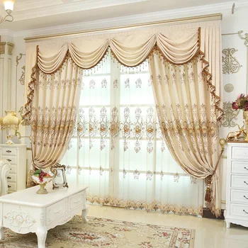 Curtain: 4 meter width, 2.5 meter height, 2 pieces tulle: 4 meter width, 2.5 meter, 2 pieces valance: 4 meter, 1 piece
Curtain: 4 meter width, 2.5 meter height, 2 pieces tulle: 4 meter width, 2.5 meter, 2 pieces valance: 4 meter, 1 piece