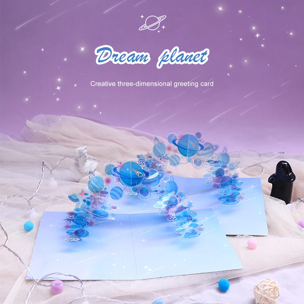 3D Crystal Planet Greeting Card Pop-up Christmas Crystal Planet Greeting Cards for Holiday Christmas Thanksgiving Day
3D Crystal Planet Greeting Card Pop-up Christmas Crystal Planet Greeting Cards for Holiday Christmas Thanksgiving Day
