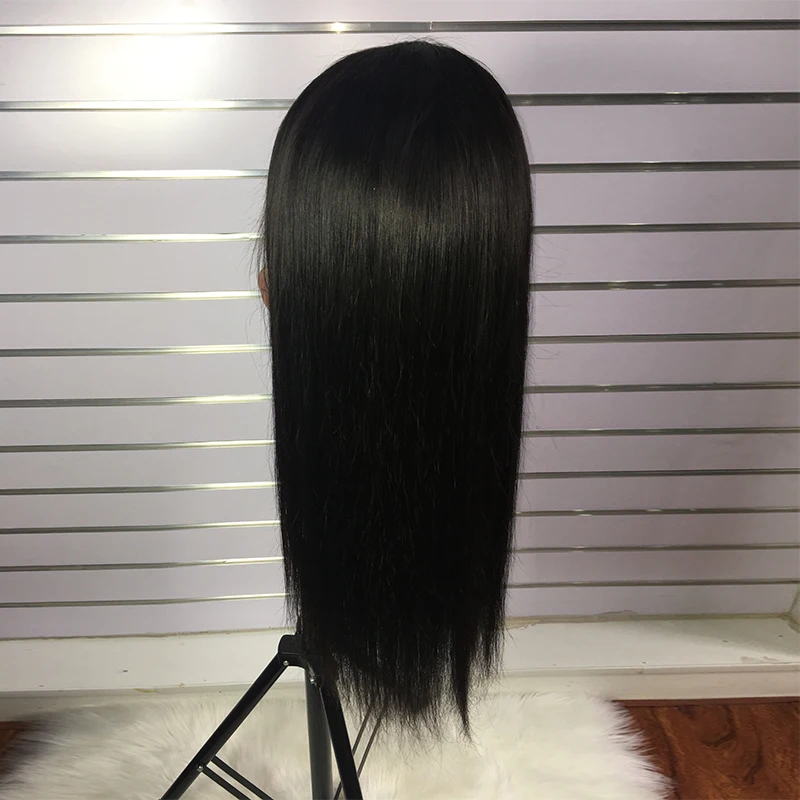 Straight Lace Front Human Hair Wigs 150% Density Peruvian Remy Hair Wig for Black Women 10-24 inch 13x4 Lace front