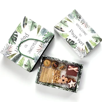 10pcs/lot Green Leaf Gift Box Gift Bag Packaging Gift Paper Box Packaging for Sweets Cookie Chocolate Boxes 
10pcs/lot Green Leaf Gift Box Gift Bag Packaging Gift Paper Box Packaging for Sweets Cookie Chocolate Boxes