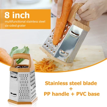 Stainless Steel Grater Kitchen Gadget Multi-Function Six-Side Peeler Kitchen Chopper Potato Wire Cutter Slicer Garlic Grinder
Stainless Steel Grater Kitchen Gadget Multi-Function Six-Side Peeler Kitchen Chopper Potato Wire Cutter Slicer Garlic Grinder