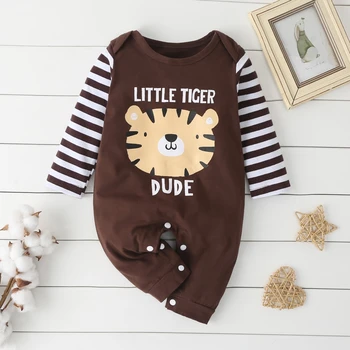 New Baby Infant Rompers Baby Boys Long-Sleeved Tiger Dude Printed Striped Cotton Rompers One-piece Jumpsuit Baby Toddler Clothes
New Baby Infant Rompers Baby Boys Long-Sleeved Tiger Dude Printed Striped Cotton Rompers One-piece Jumpsuit Baby Toddler Clothes