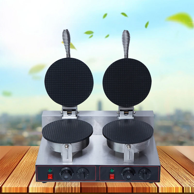 Электрический двойной головкой делая Мороженое машина коммерческая для варки в