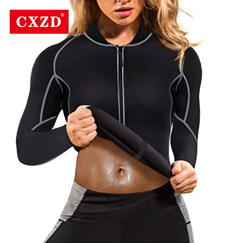 CXZD Women's Neoprene Sauna Vest with Sleeves Gym Hot Sweat Suit Weight Loss Body Shaper Top Fitness Workout Gym Clothing
CXZD Women's Neoprene Sauna Vest with Sleeves Gym Hot Sweat Suit Weight Loss Body Shaper Top Fitness Workout Gym Clothing