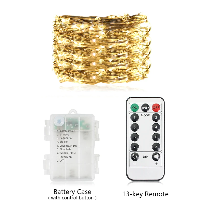 5 10m String Light led Fairy Light with Remote Control Powered by Battery Timing Twinkle String Decorative Lights for Christmas
5 10m String Light led Fairy Light with Remote Control Powered by Battery Timing Twinkle String Decorative Lights for Christmas