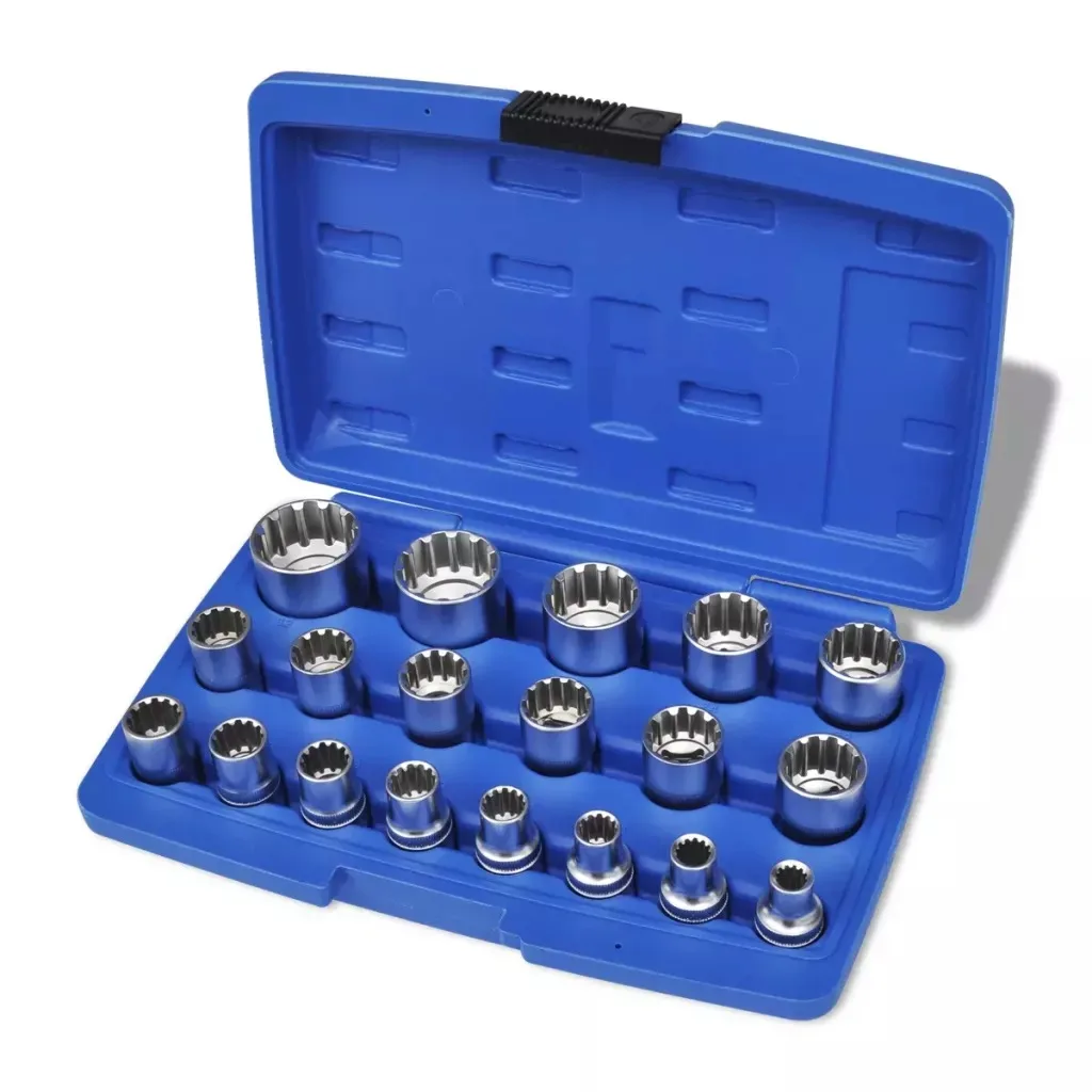 VidaXL 19Pcs Spline Socket Set With Storage Case With Tool Case Tamper-Proof Lug Nuts Drive Bits Sockets For Repairs Car
VidaXL 19Pcs Spline Socket Set With Storage Case With Tool Case Tamper-Proof Lug Nuts Drive Bits Sockets For Repairs Car