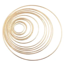 1pack/lot KC Gold Color Big Dream Catcher Circle Ring Craft 35-190mm Metal Rings For Dream Catchers Hoops Hanging DIY Connectors