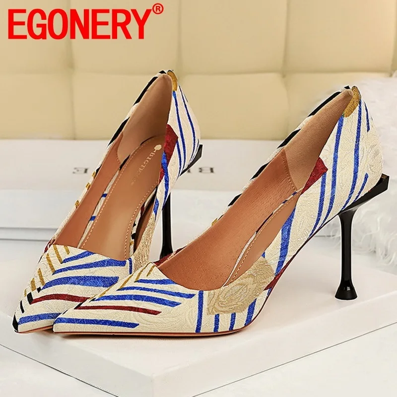 EGONERY spring new fashion party women pumps outside high heels mixed colors pointed toe women shoes drop shipping size 34-40
EGONERY spring new fashion party women pumps outside high heels mixed colors pointed toe women shoes drop shipping size 34-40